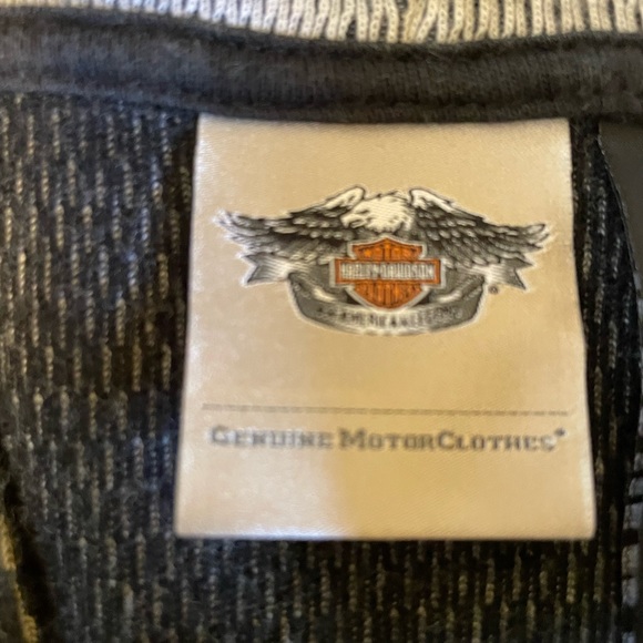 Harley-Davidson Black Oversized Hoodie with Buttoned Details - Picture 2 of 6